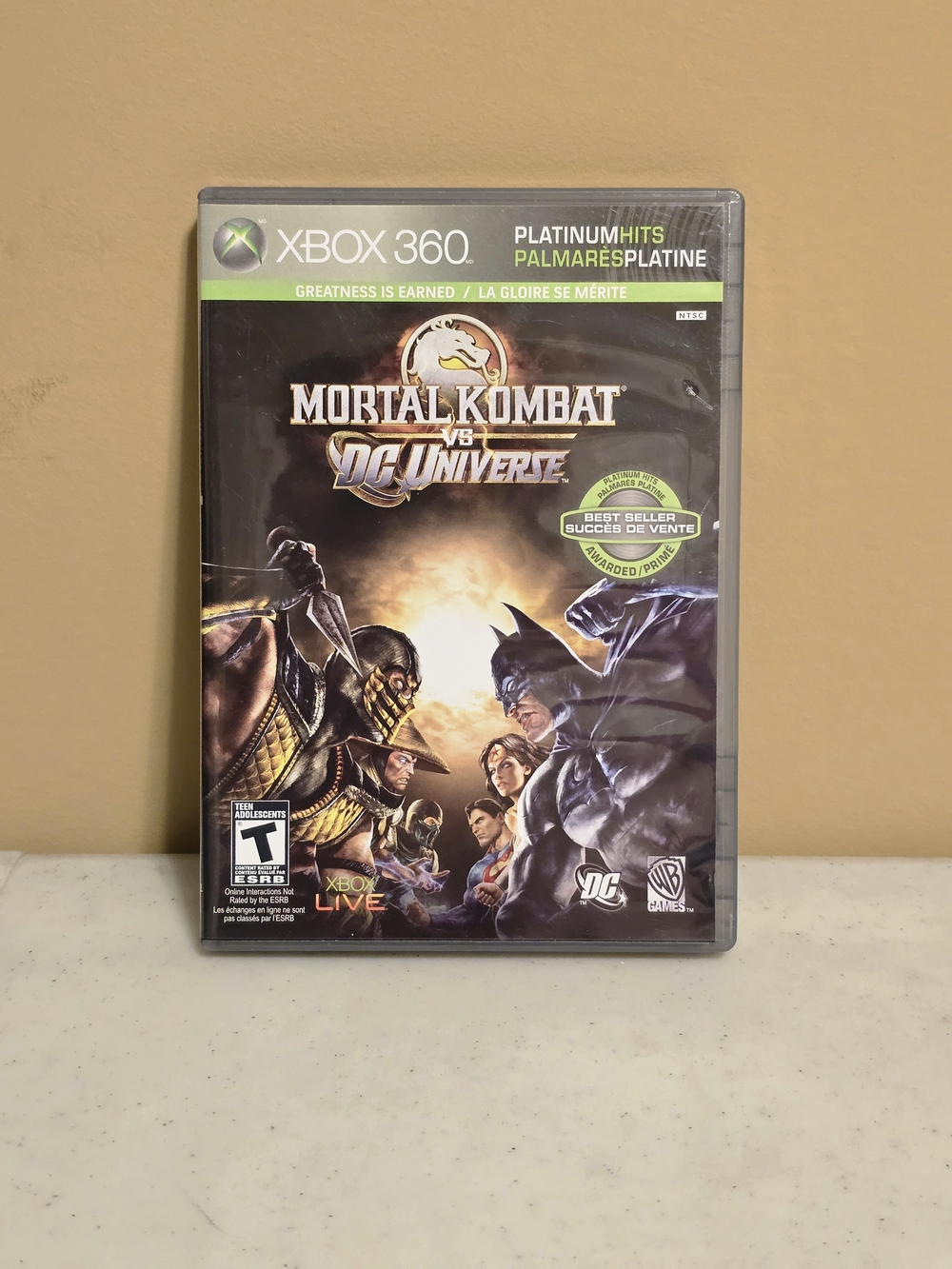 Mortal Kombat vs. DC Universe Platinum Hits XBox 360 Video Game